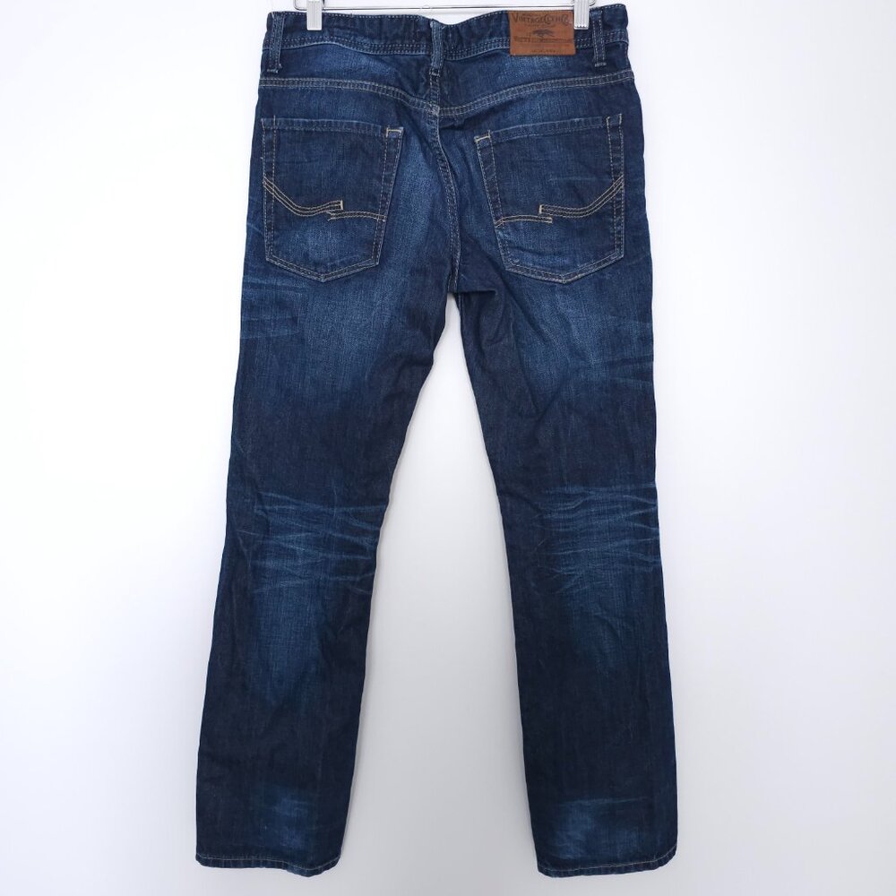 Jack & Jones Vintage Clark Original Jeans Men's 32x32 Dark Wash Straight Denim - Picture 6 of 16